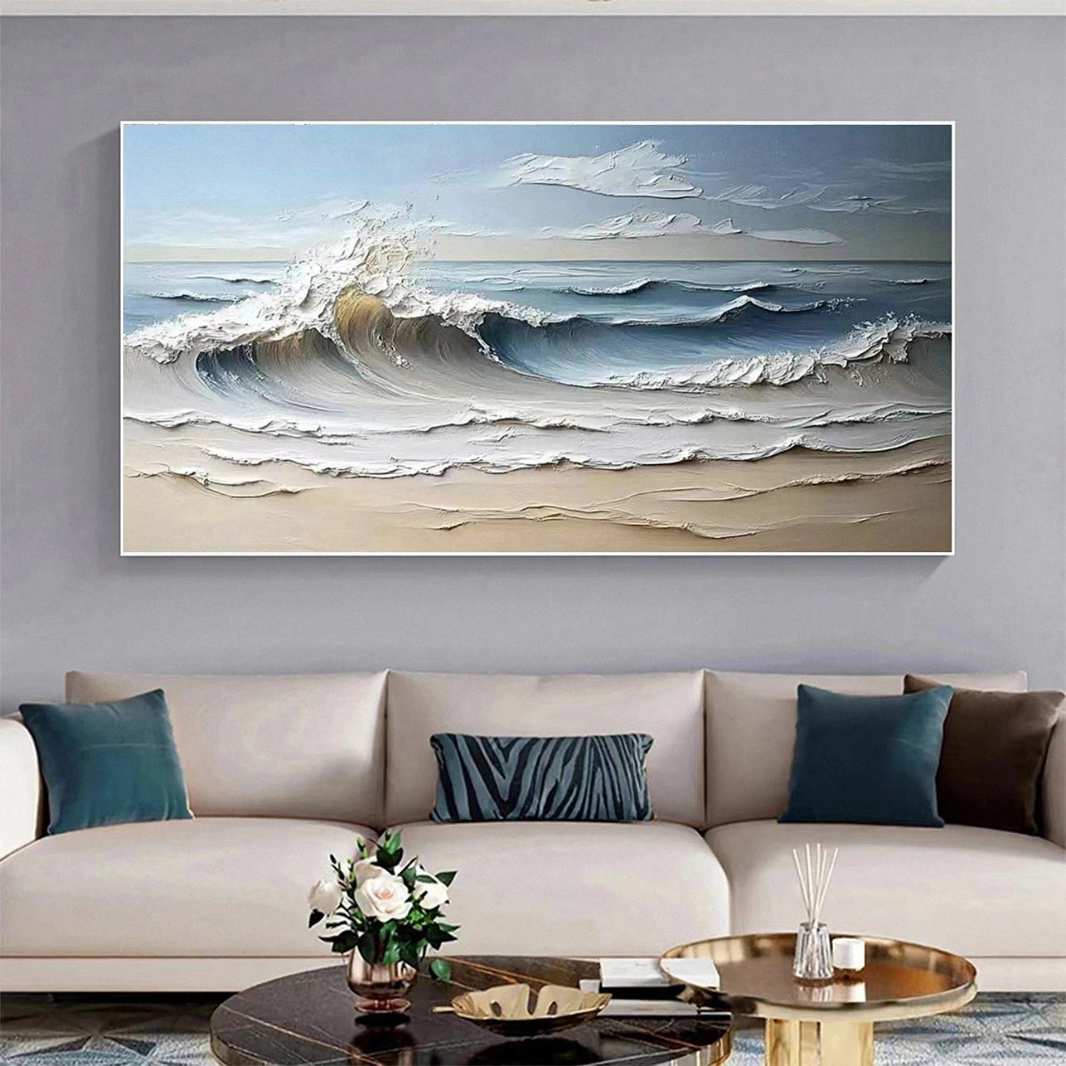 Sky And Ocean Painting #SO183