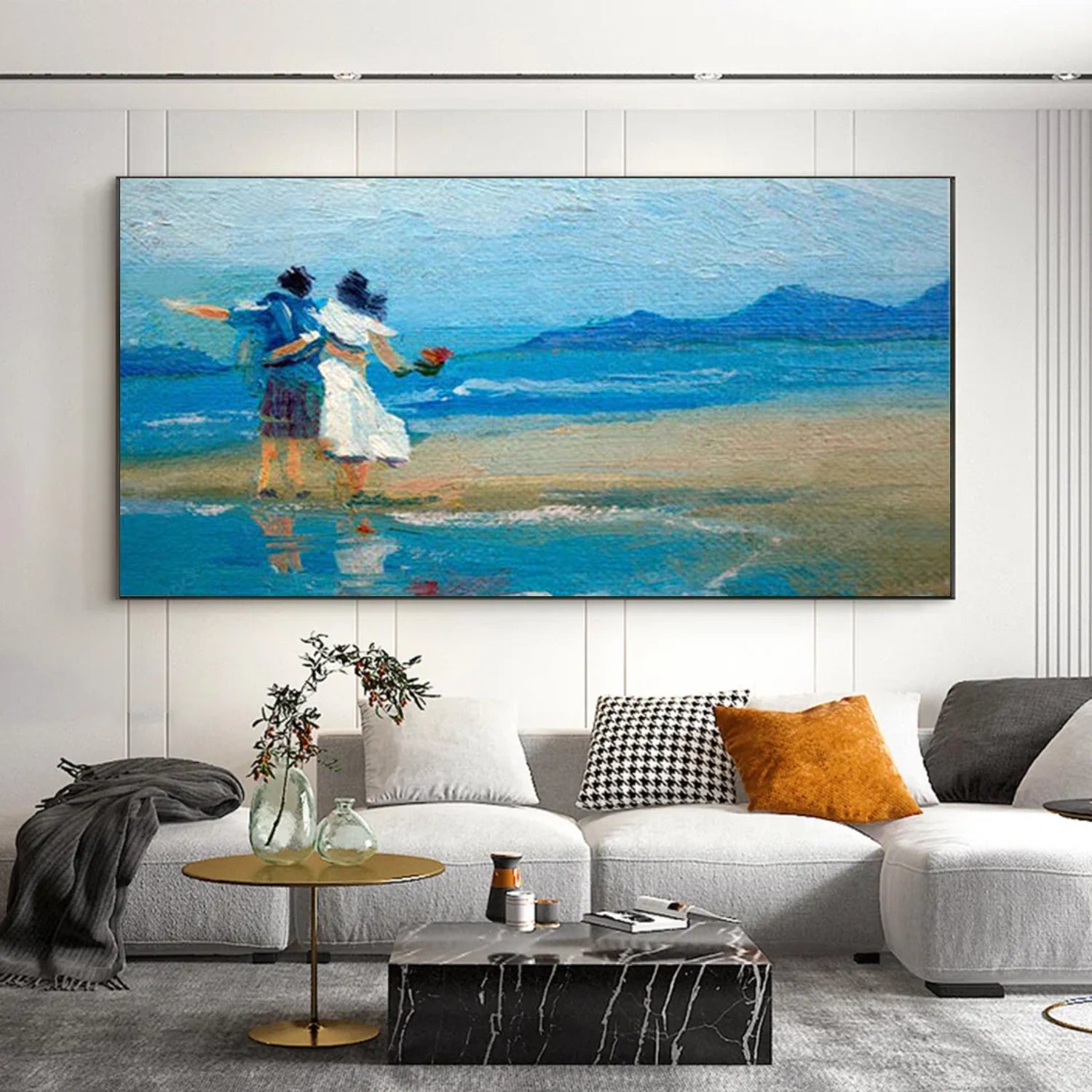 Sky And Ocean Abstract Wall Art #SO418