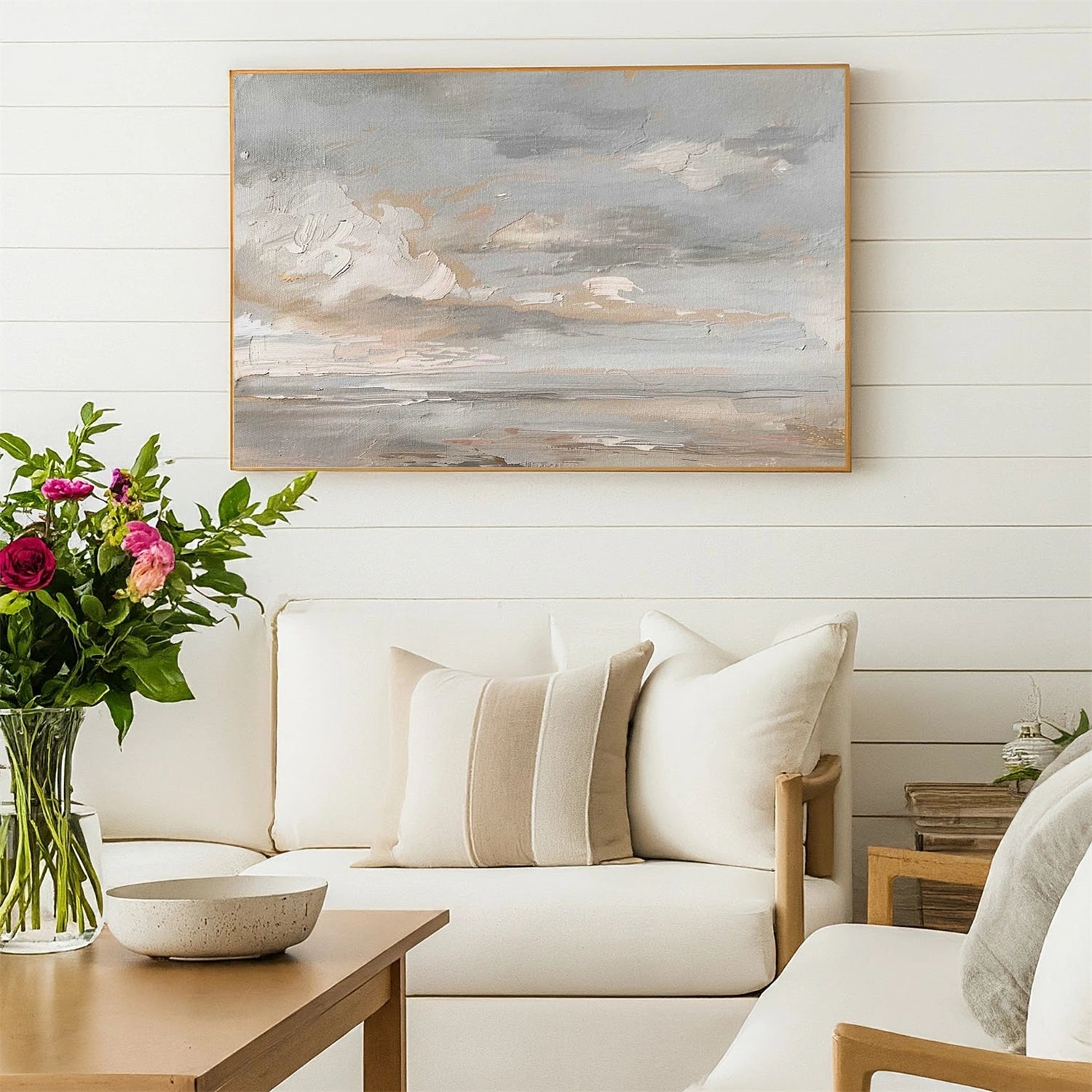 Sky And Ocean Abstract Wall Art #SO401