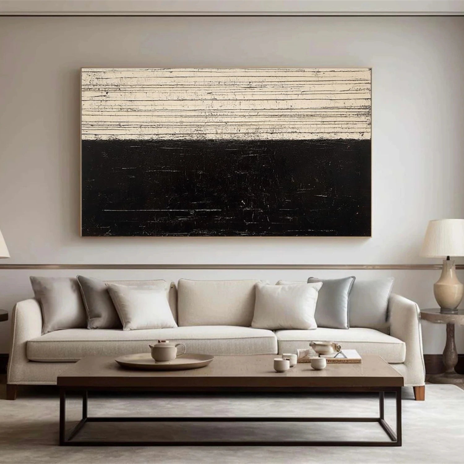 Wabi Sabi Abstract Canvas Art #WA221