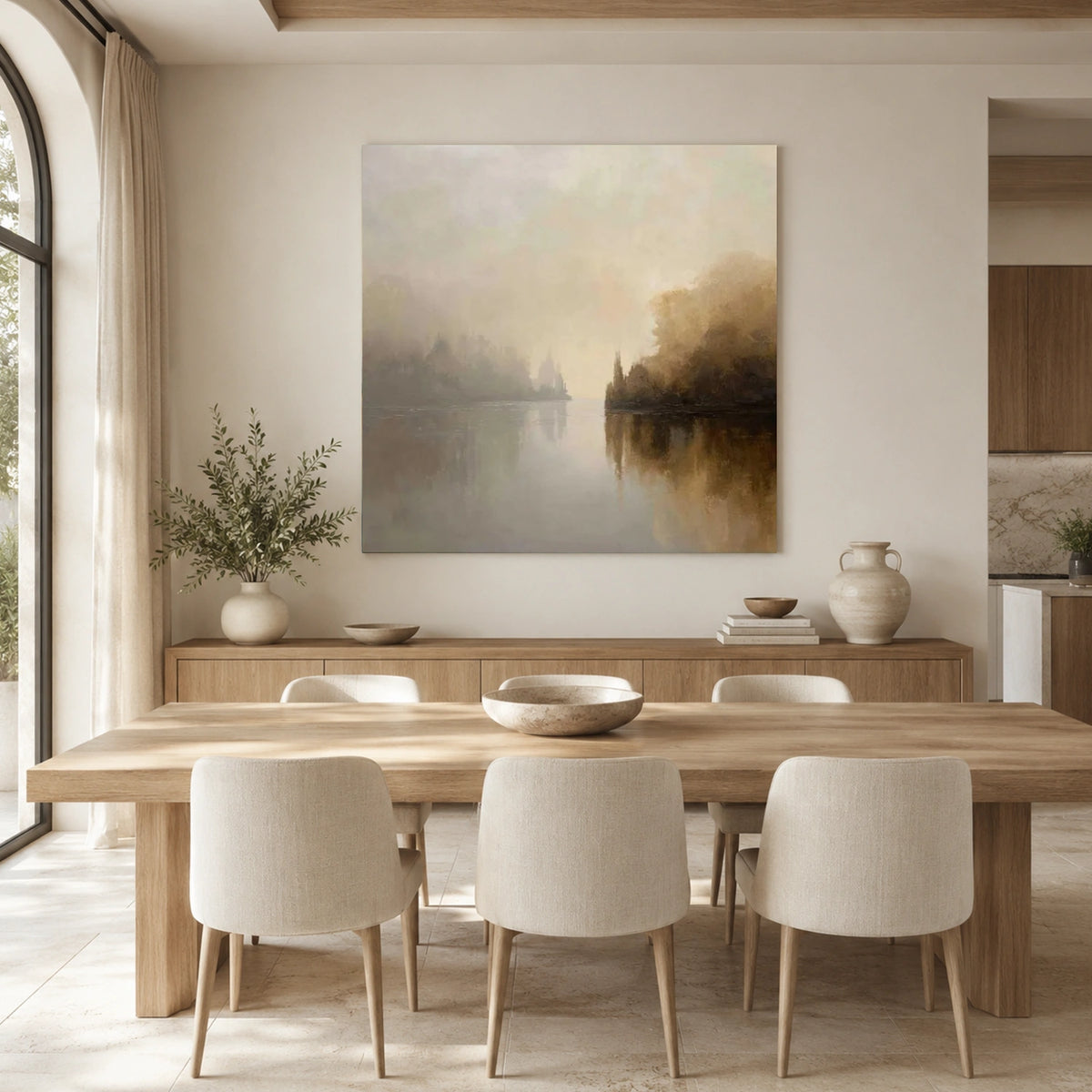 Sky And Ocean Abstract Wall Art #SO464