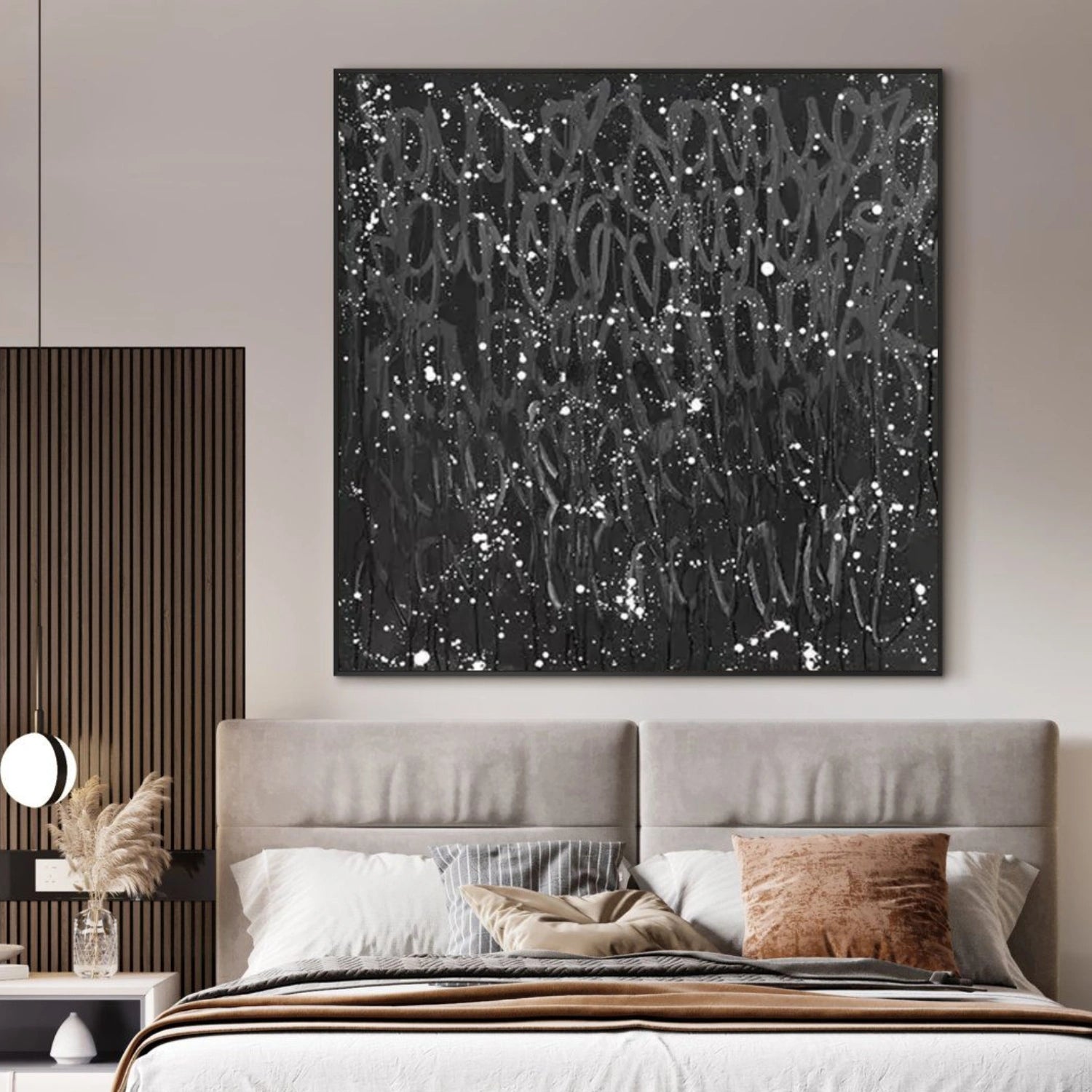 Black and White Abstract Wall Art #AW180
