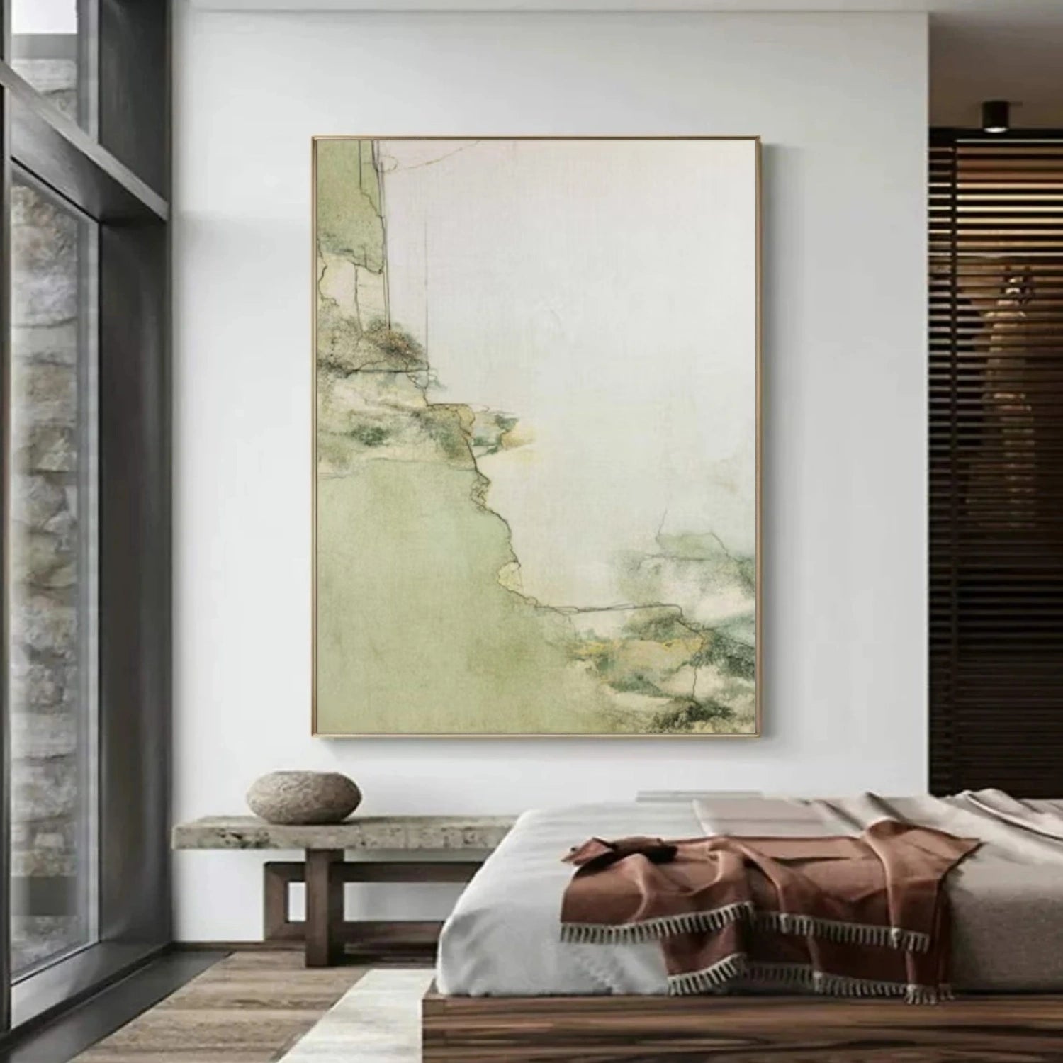 Wabi Sabi Abstract Canvas Art #WA237