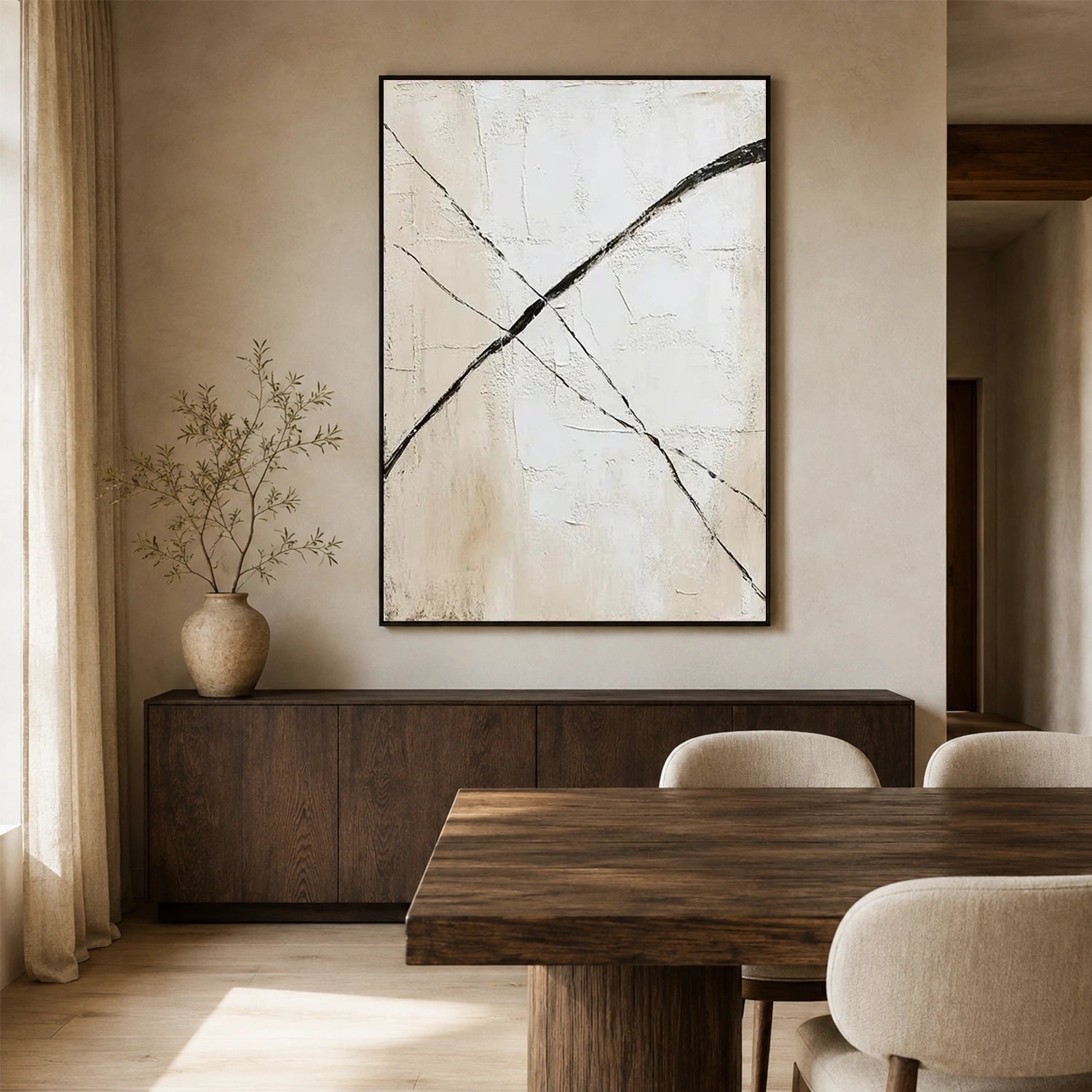 Wabi Sabi Abstract Canvas Art #WA276