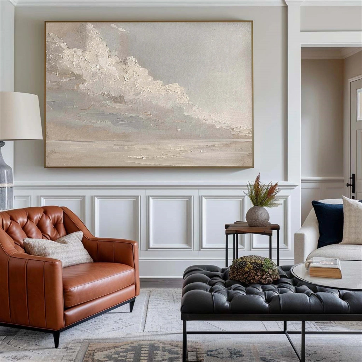 Sky And Ocean Abstract Wall Art #SO400