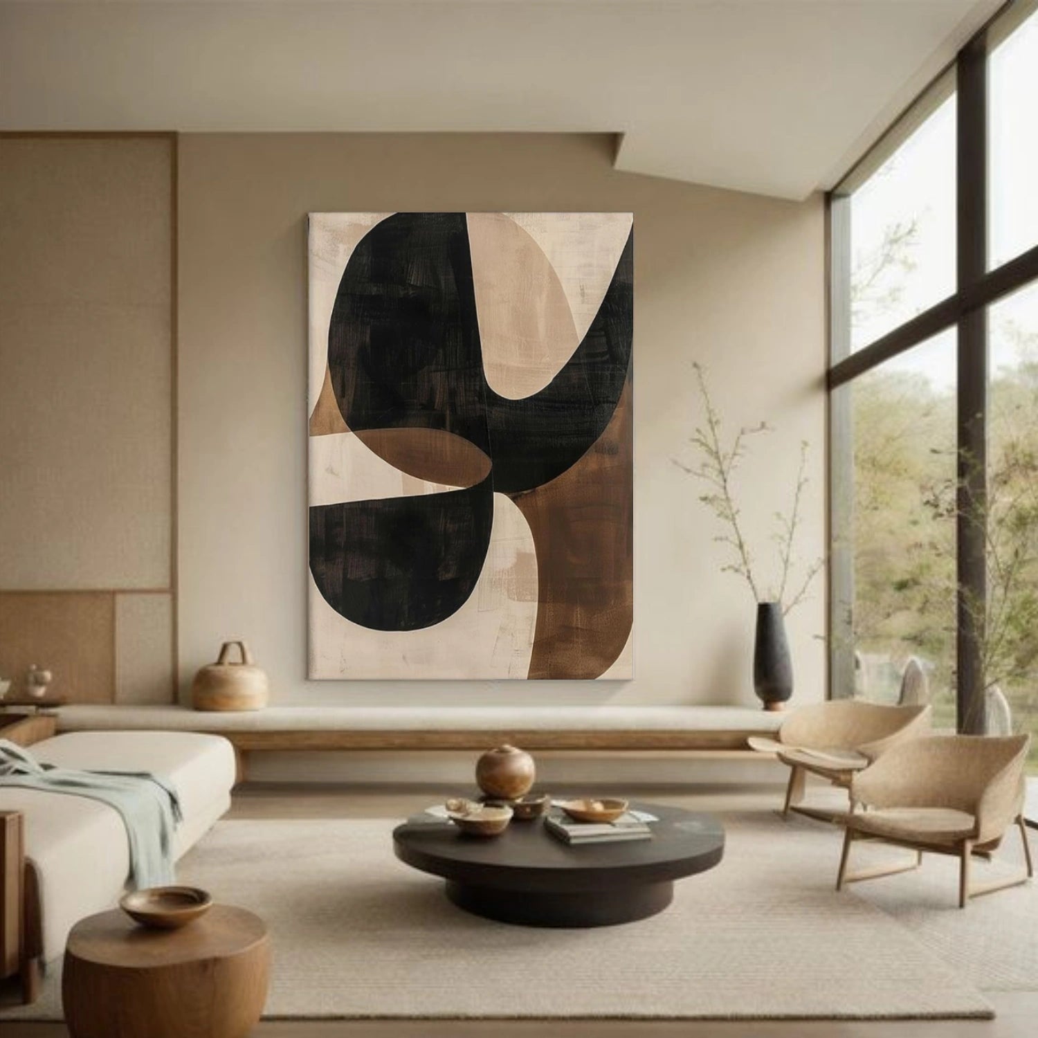 Wabi Sabi Abstract Canvas Art #WA259