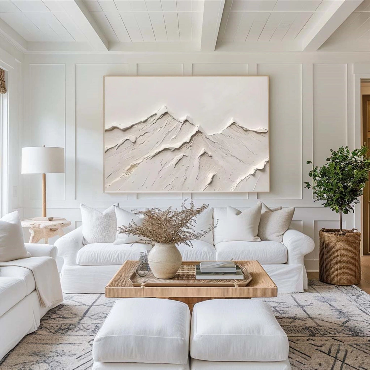 Minimalist Mountain Textured Wall Art #WT233