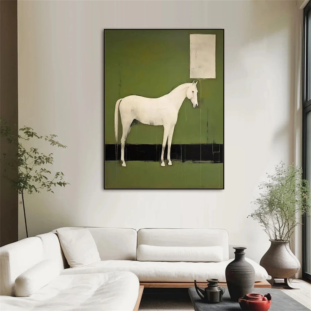 Abstract Animal Art Horse Wall Art #AT041