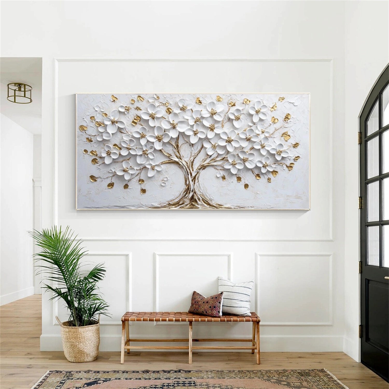 Tree And Flower Abstract Wall Art #TF206