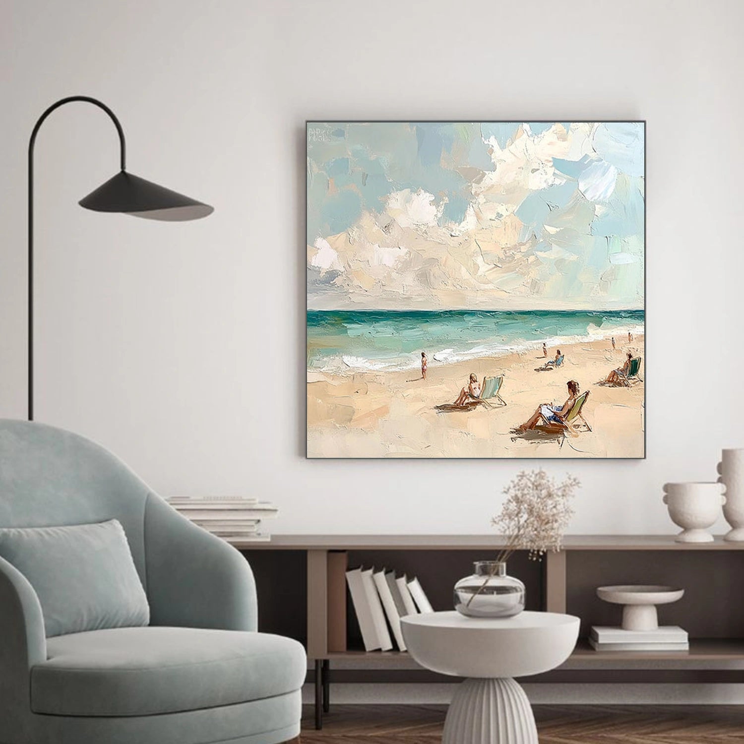 Sky And Ocean Abstract Wall Art #SO417