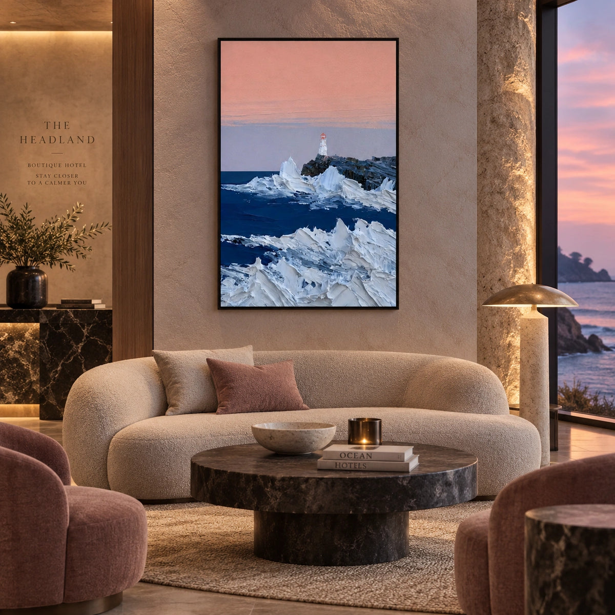 Sky And Ocean Abstract Wall Art #SO454