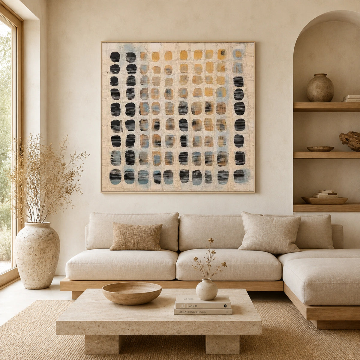 Wabi Sabi Abstract Canvas Art #WA278