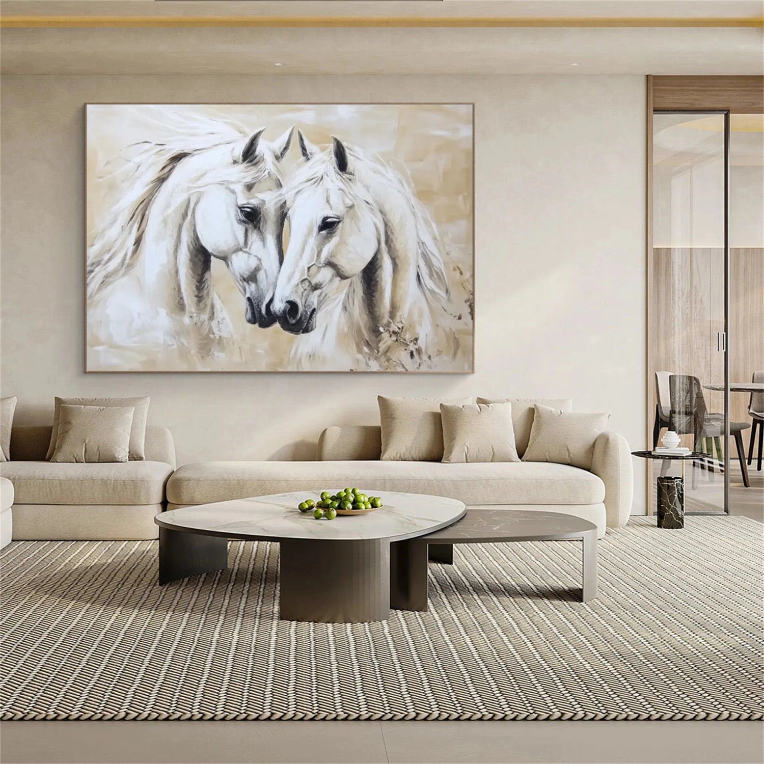 Abstract Animal Art Horse Wall Art #AT047