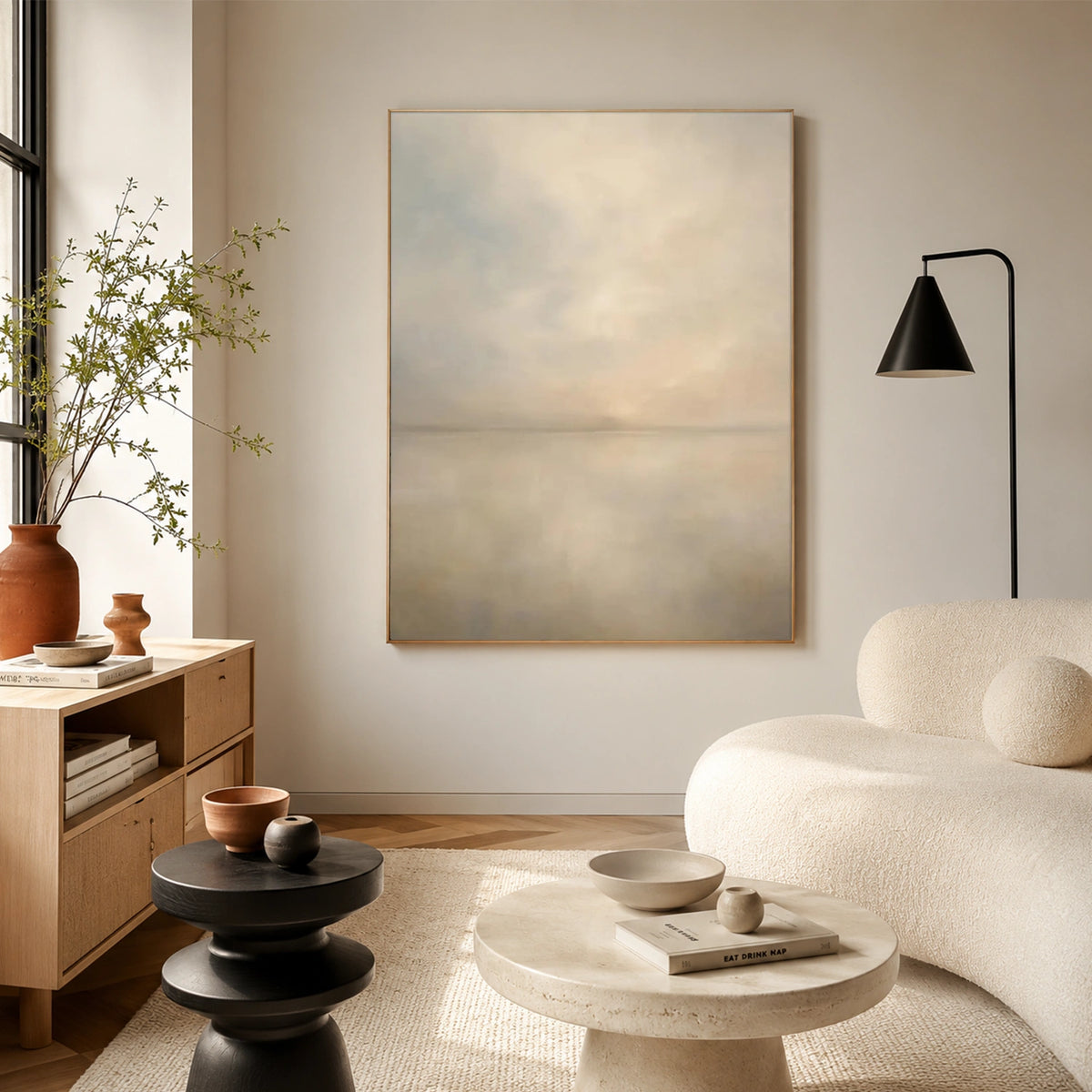 Sky And Ocean Abstract Wall Art #SO459