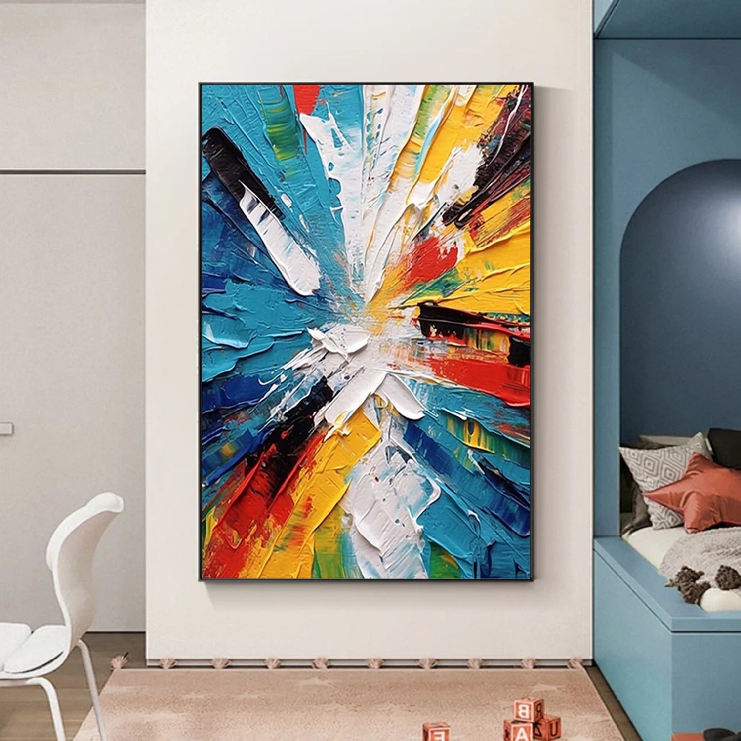 Colorful Abstract Textured Wall Art #AW144