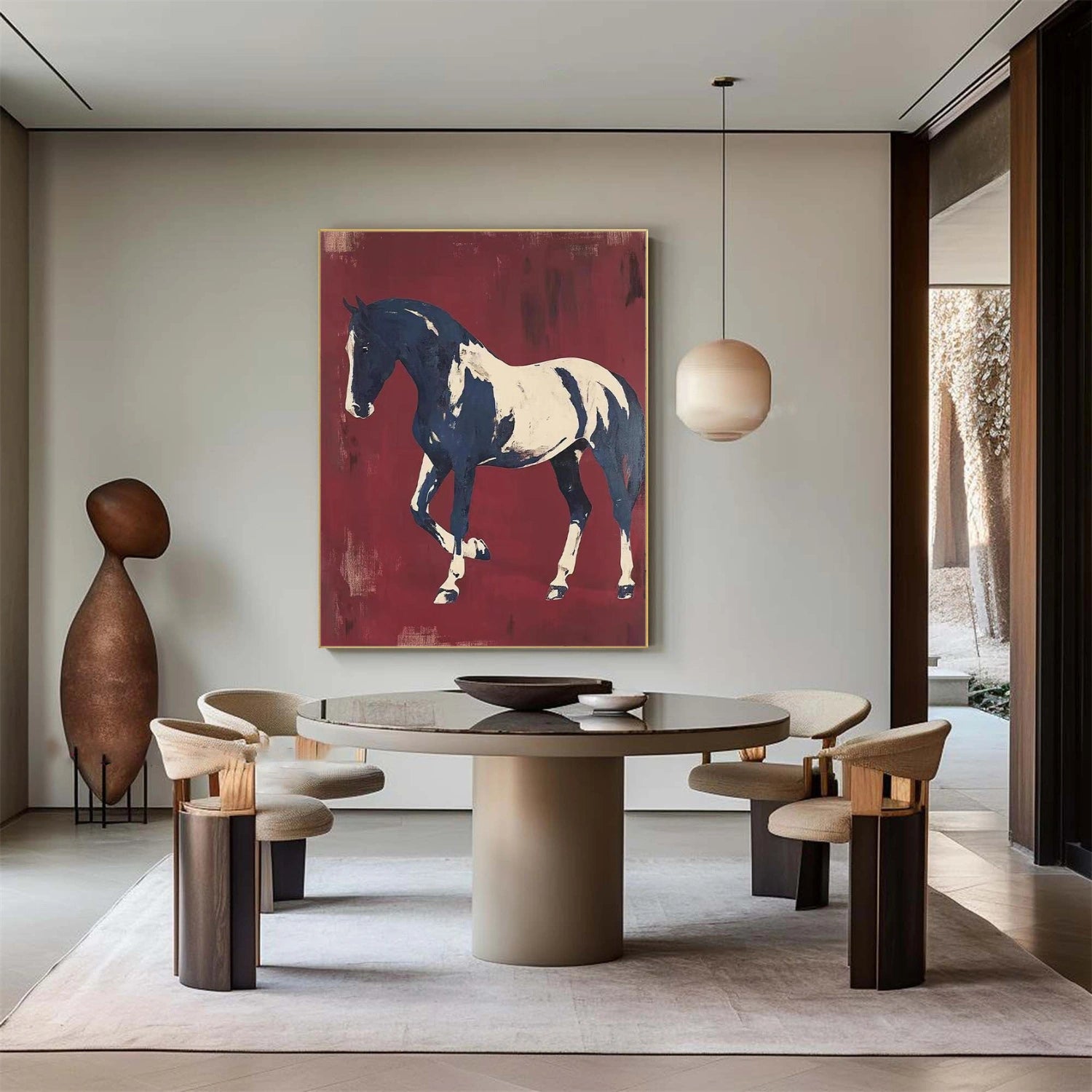 Abstract Animal Horse Wall Art #AT068