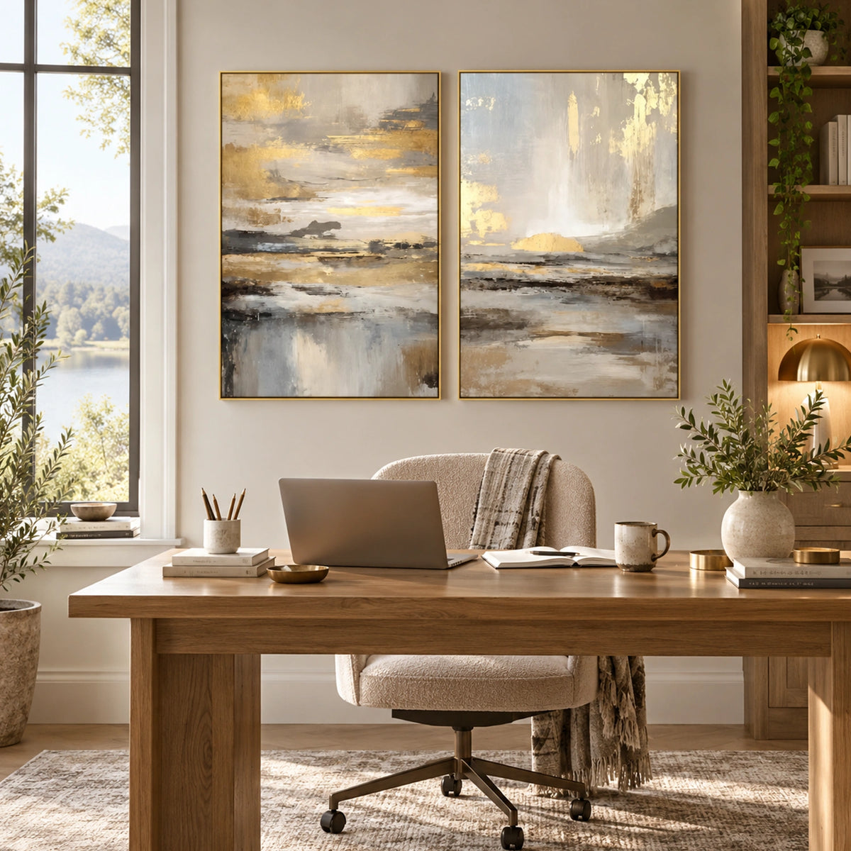 Abstract Wall Art Set of 2 #AW289