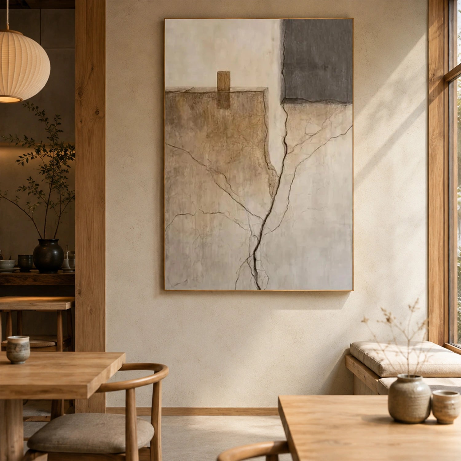 Wabi Sabi Abstract Canvas Art #WA273