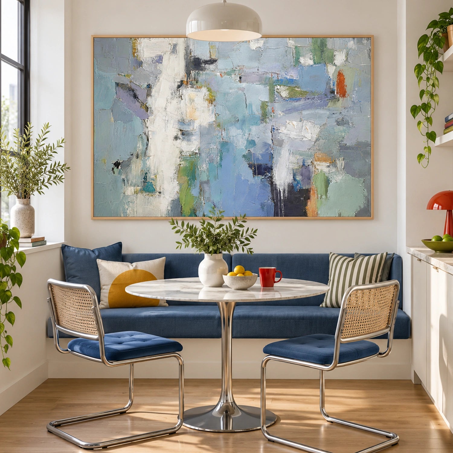 Blue Abstract Wall Art #AW262