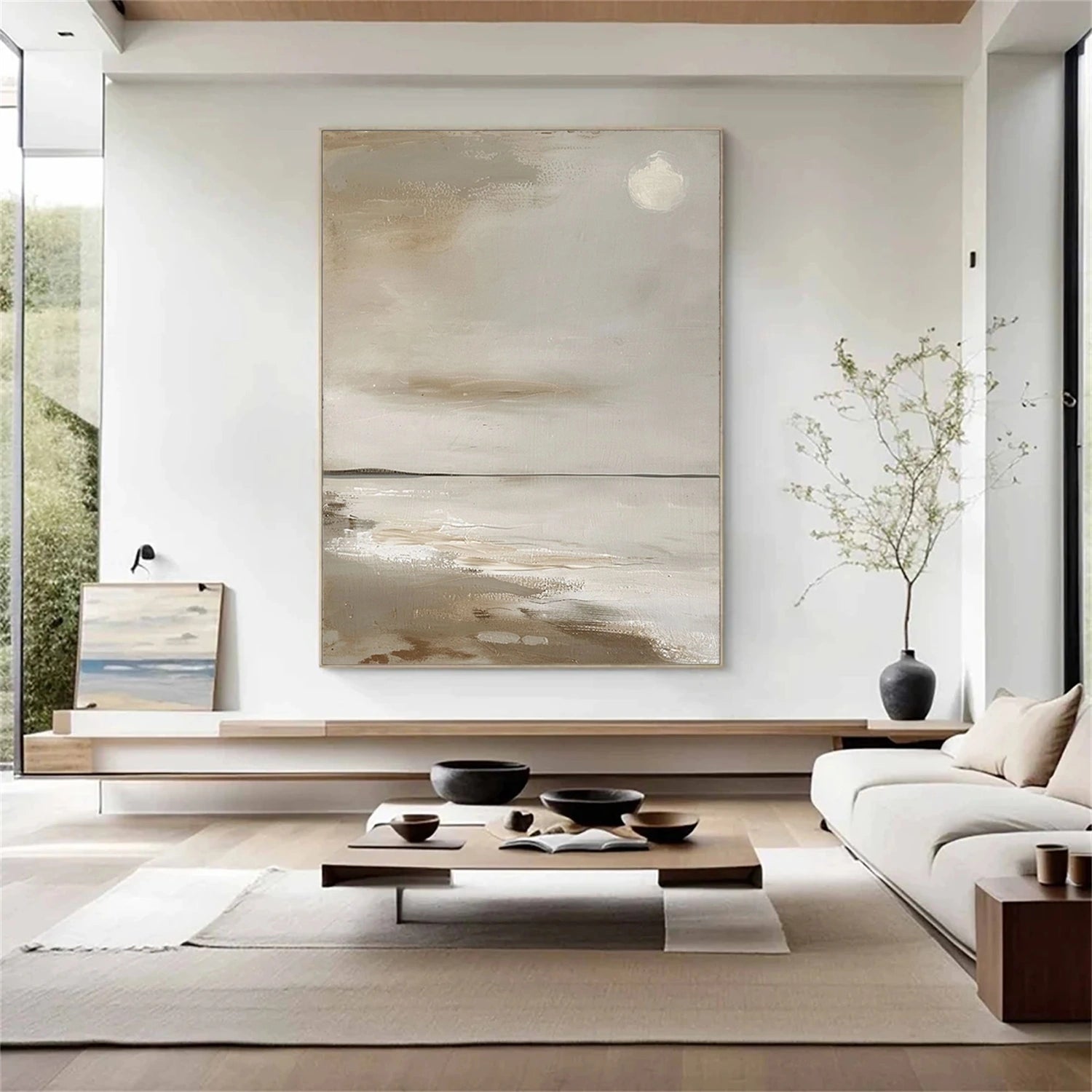 Sky And Ocean Abstract Wall Art #SO404