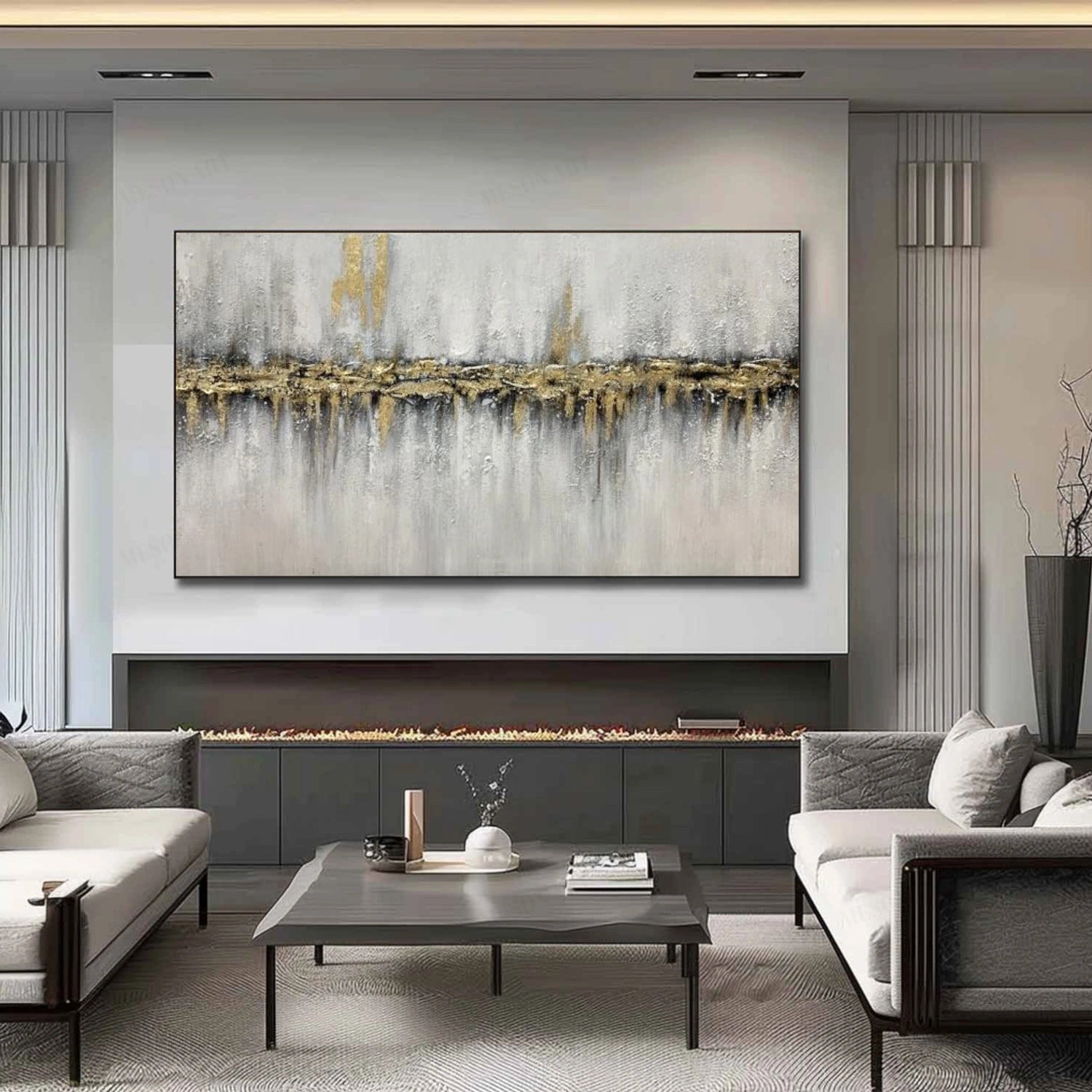 Abstract Textured Wall Art #AW137