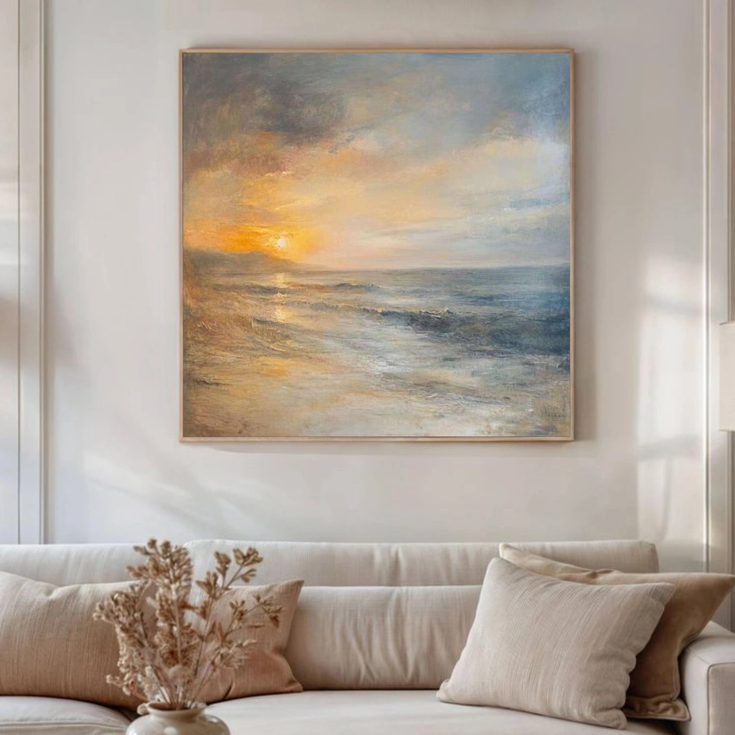 Sky And Ocean Abstract Wall Art #SO351