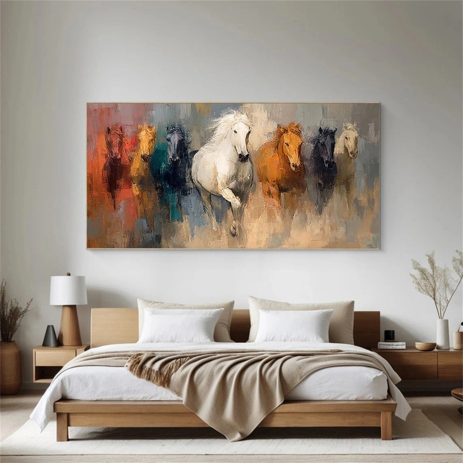 Abstract Animal Art Horse Wall Art #AT078