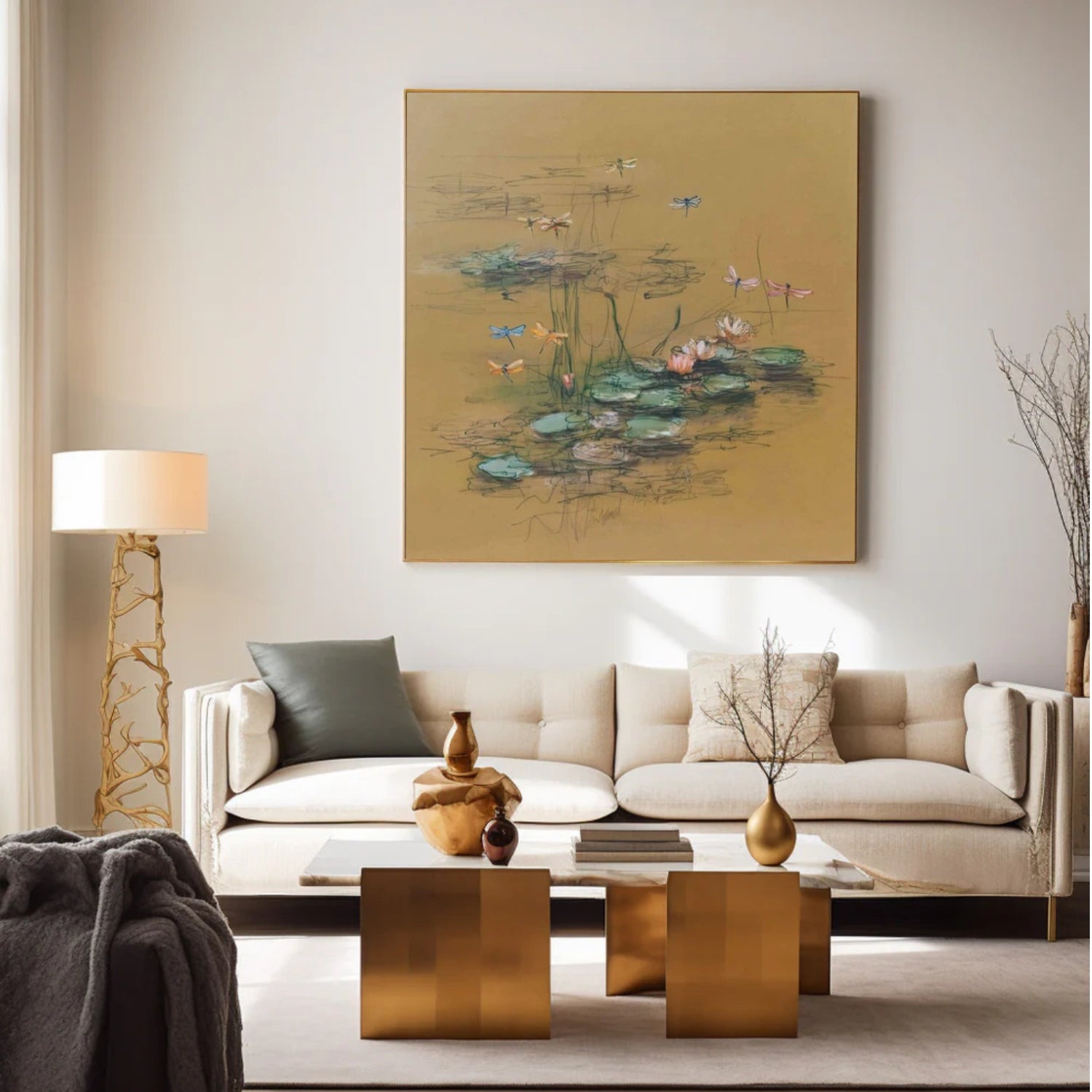 Tree And Flower Abstract Wall Art #TF149