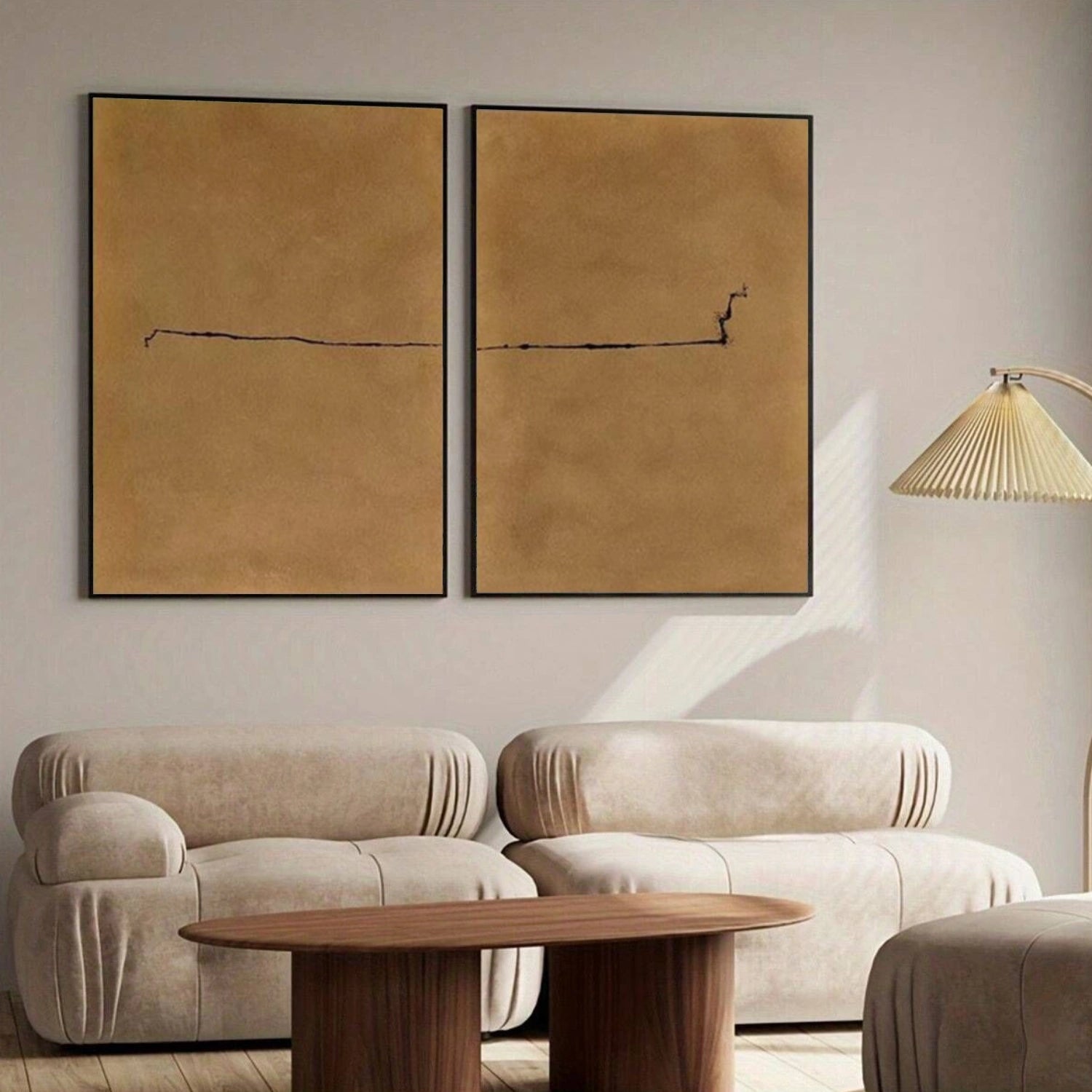 Wabi Sabi Abstract Canvas Art Set of 2 #WA257