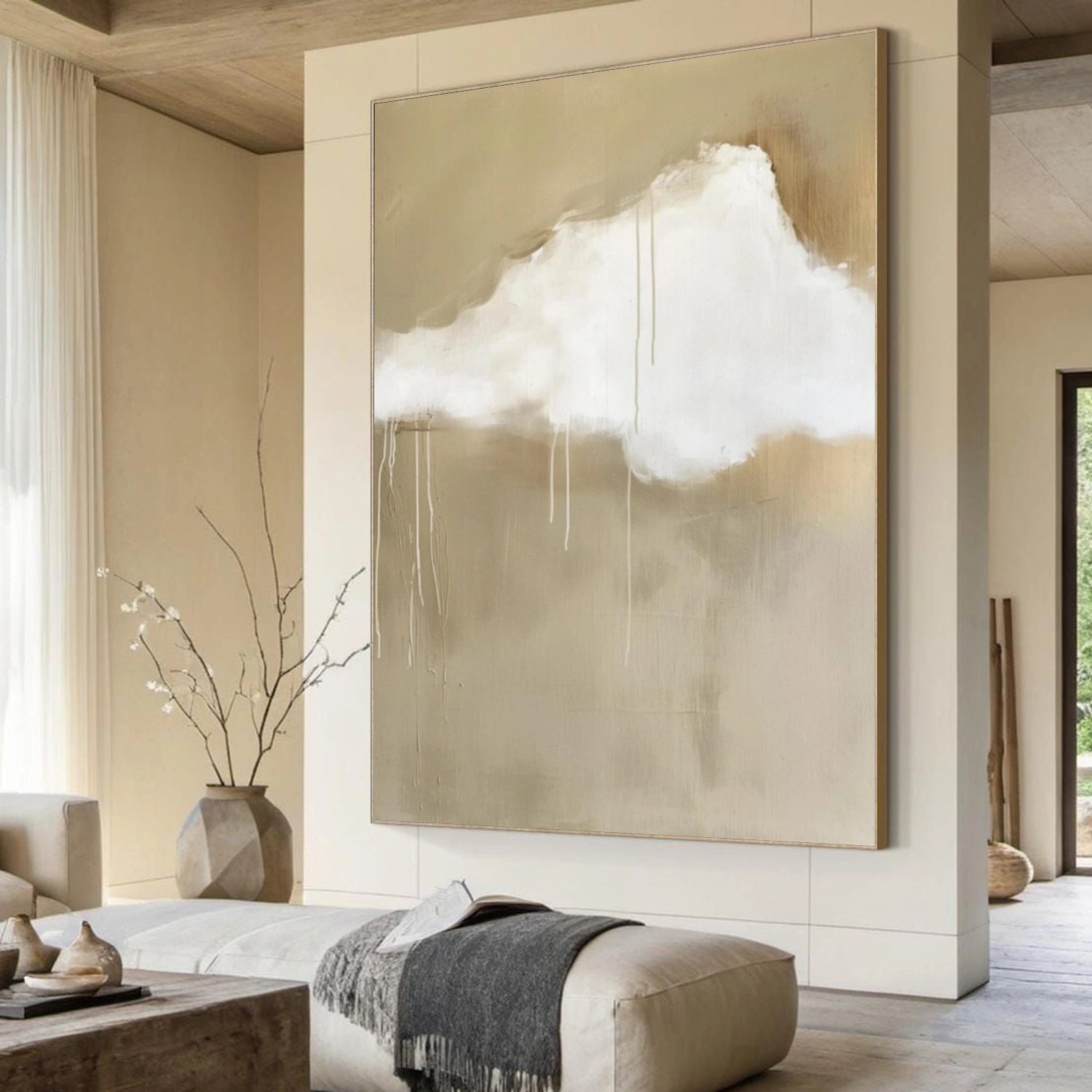 Sky And Ocean Abstract Wall Art #SO339