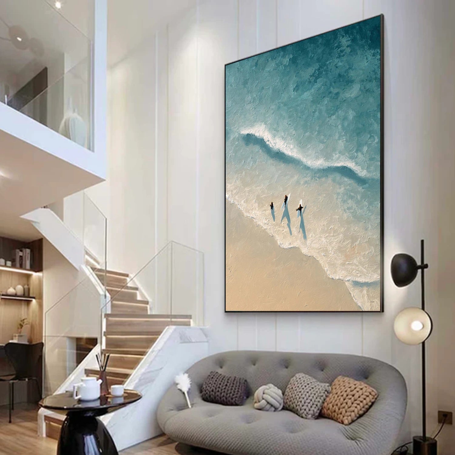 Sky And Ocean Abstract Wall Art #SO406