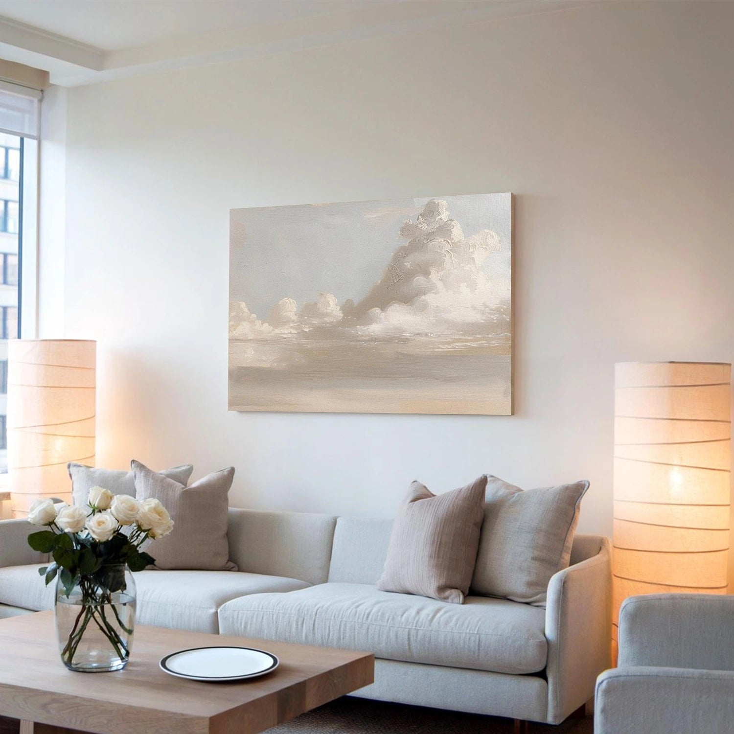 Sky And Ocean Abstract Wall Art #SO402