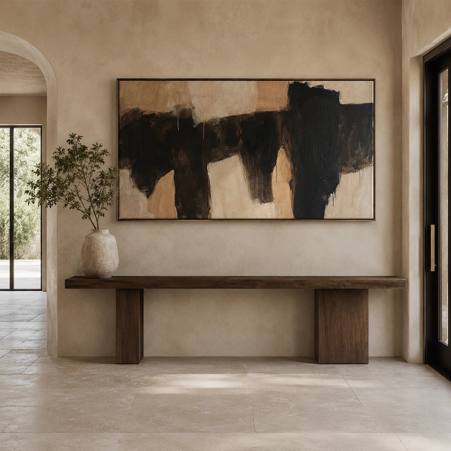 Wabi Sabi Abstract Canvas Art #WA272