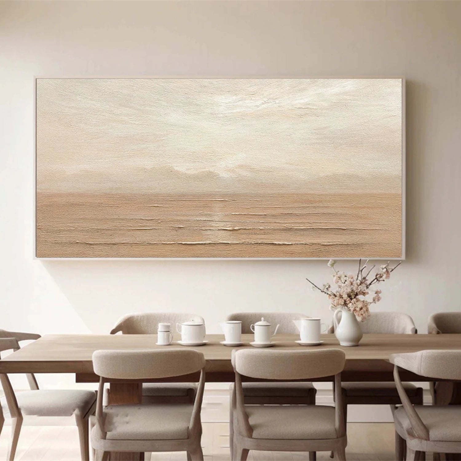 Sky And Ocean Abstract Wall Art #SO292