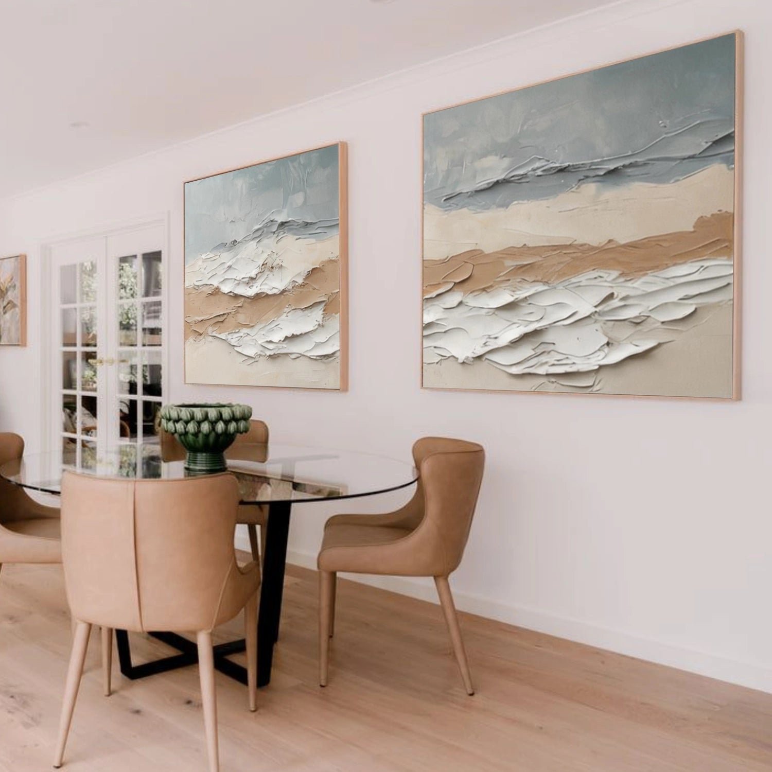 Abstract Textured Wall Art Set of 2 #AW234