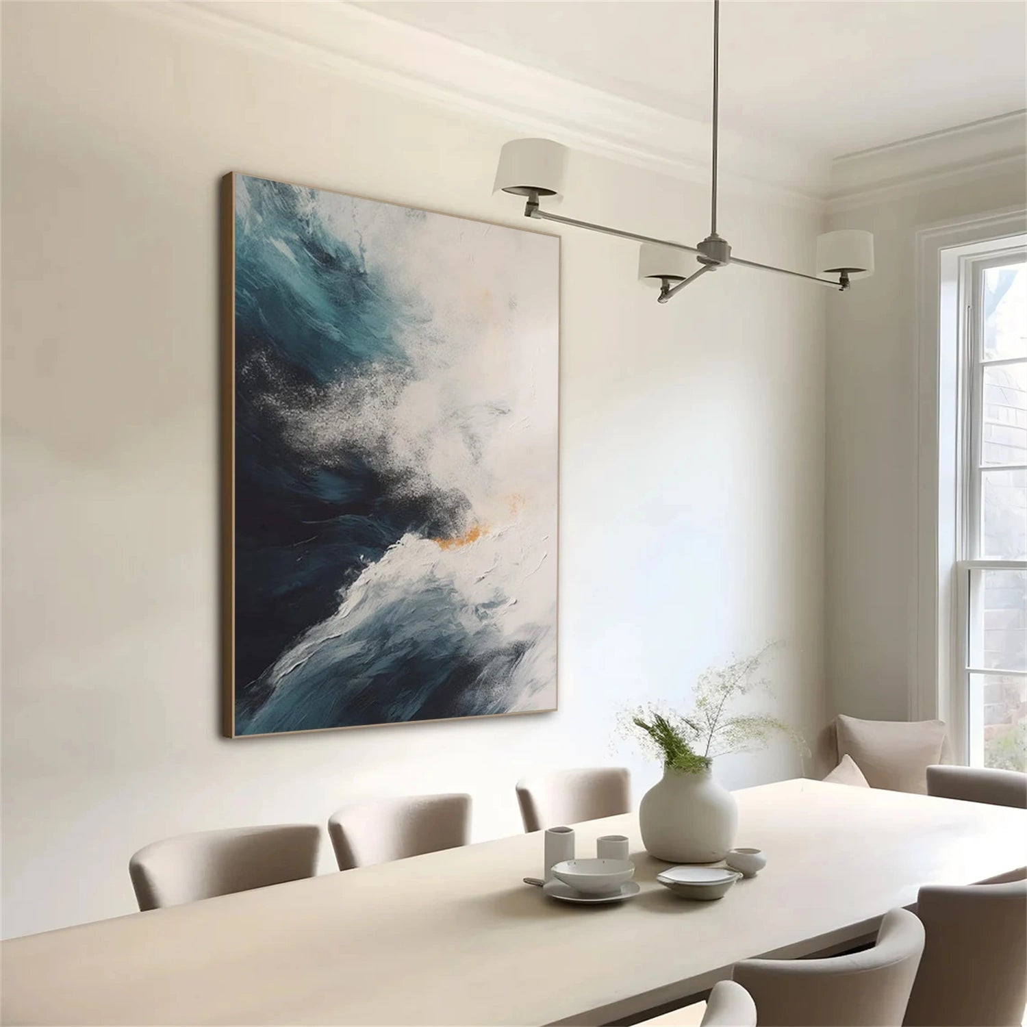 Sky And Ocean Abstract Wall Art #SO399