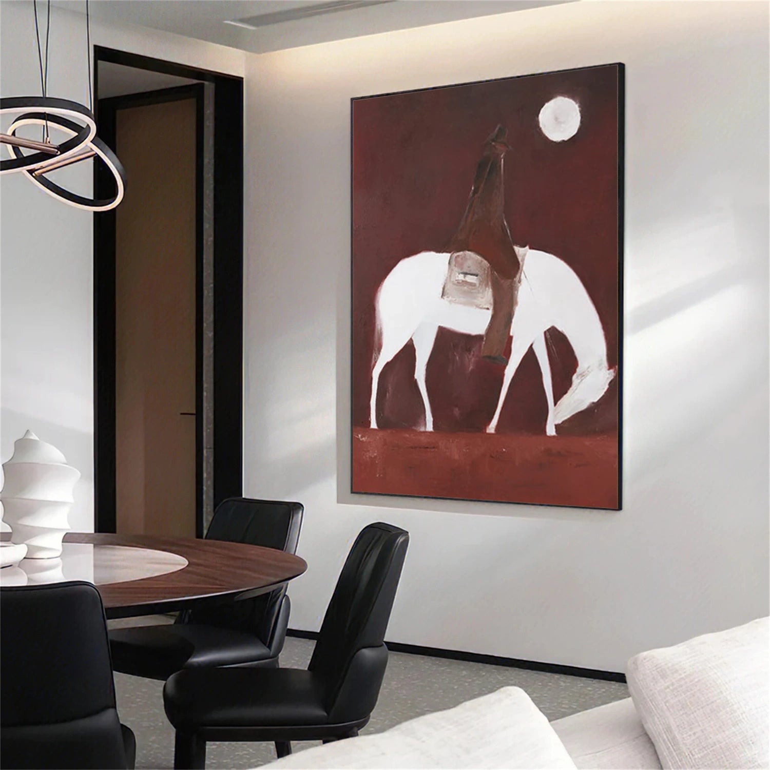 Abstract Animal Art Horse Wall Art #AT042