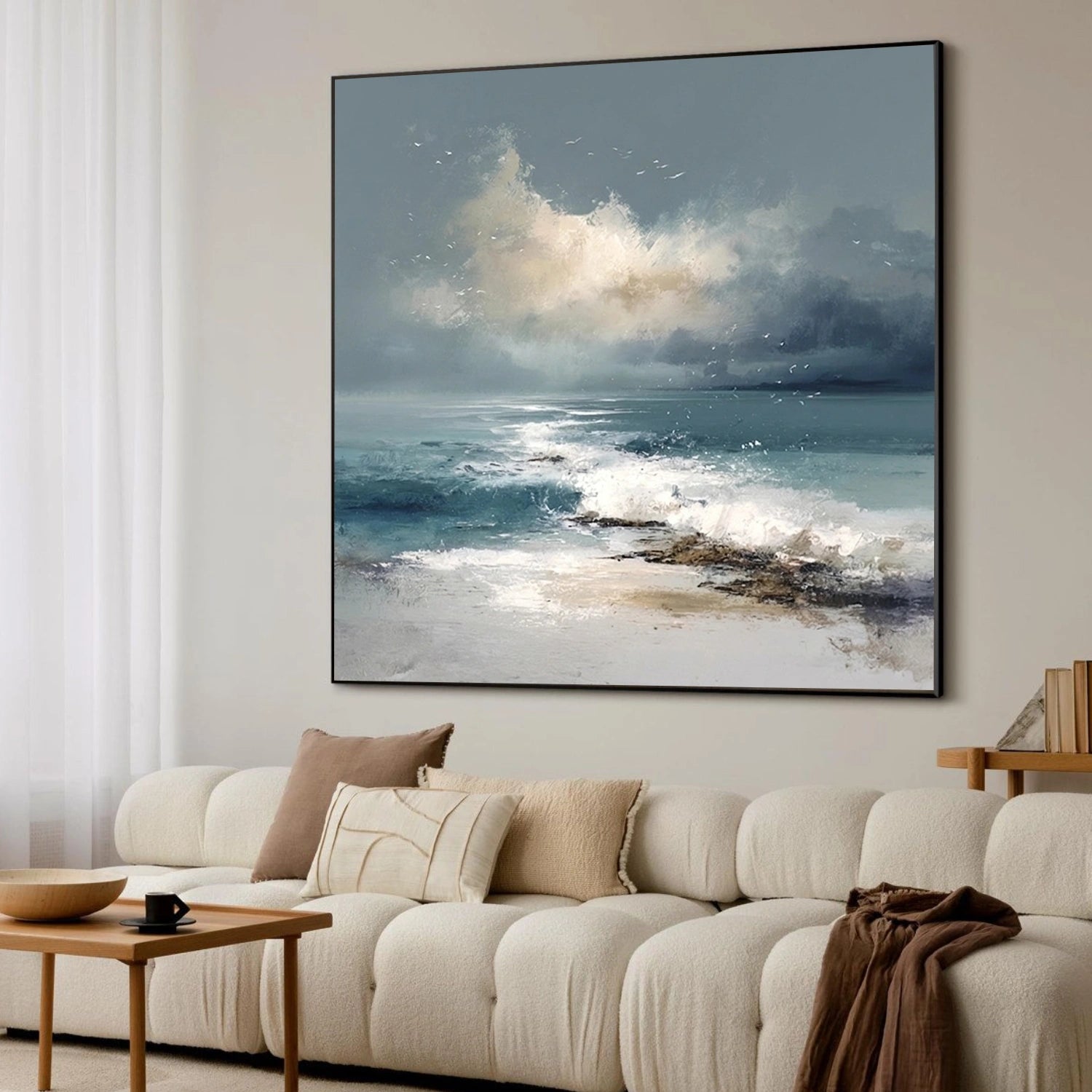 Sky And Ocean Abstract Wall Art #SO414