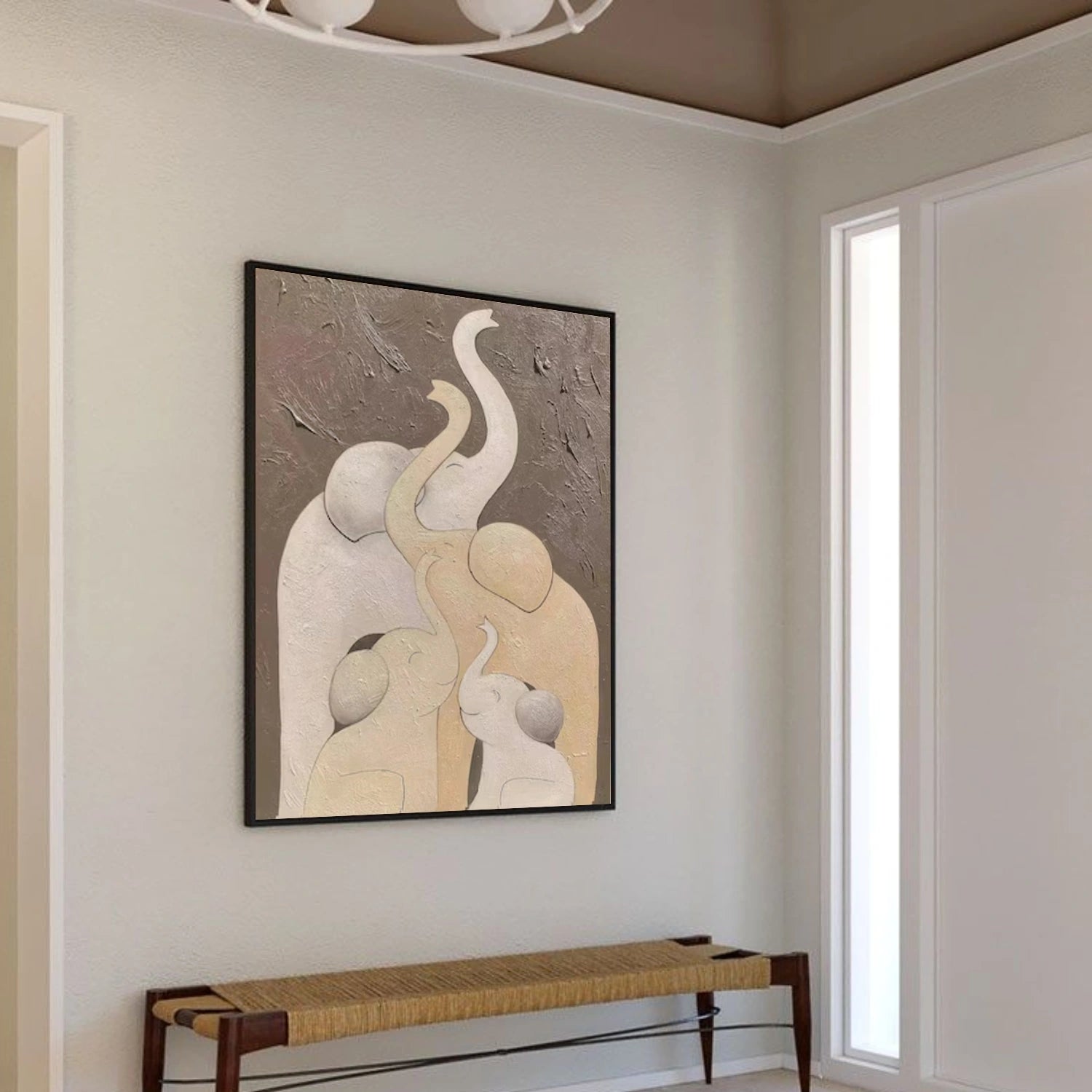 Abstract Animal Art Elephant Wall Art #AT074