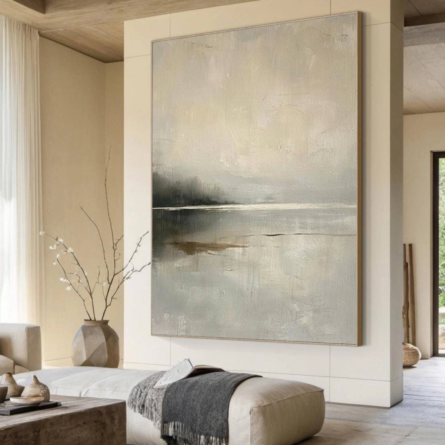 Sky And Ocean Abstract Wall Art #SO380