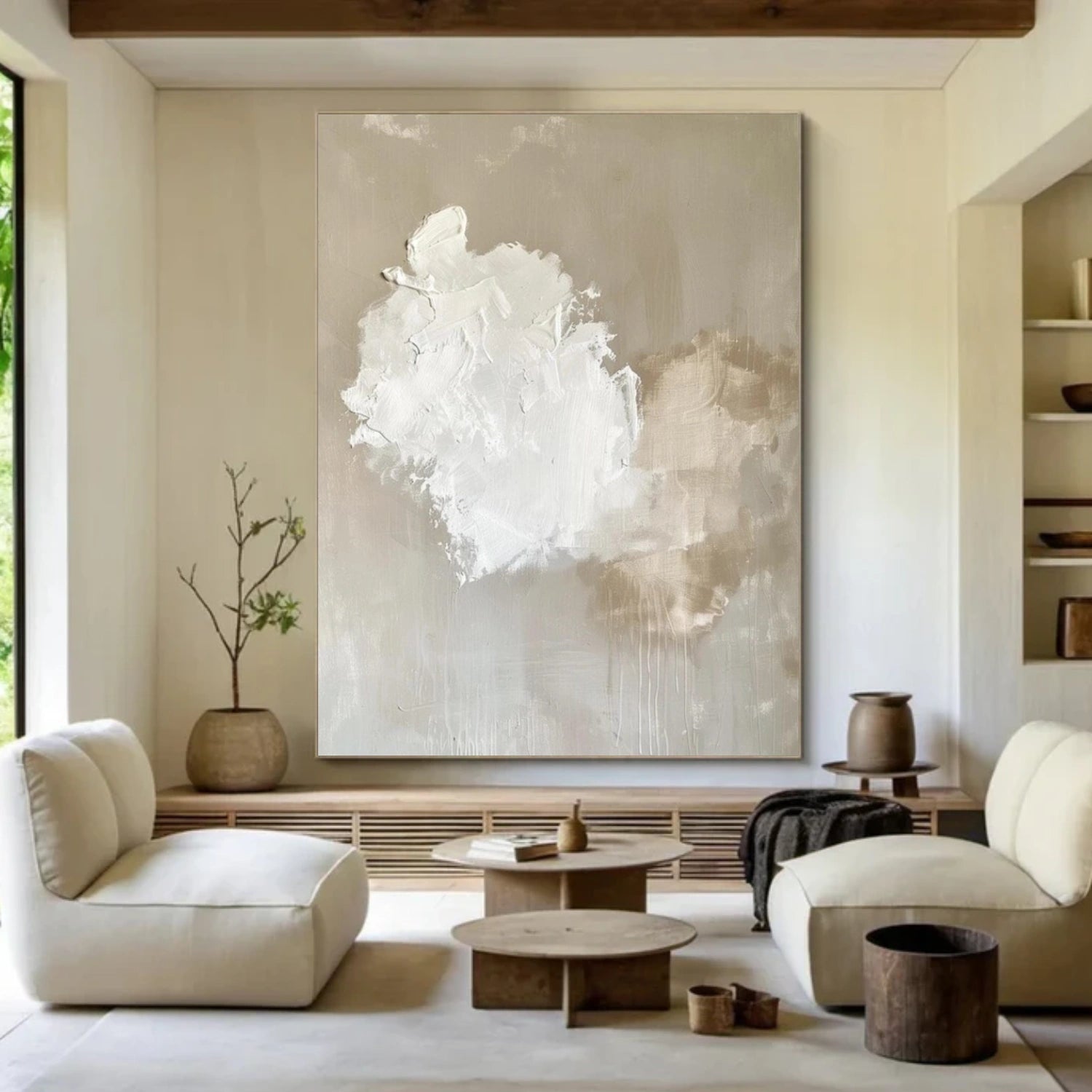 Sky And Ocean Abstract Wall Art #SO340