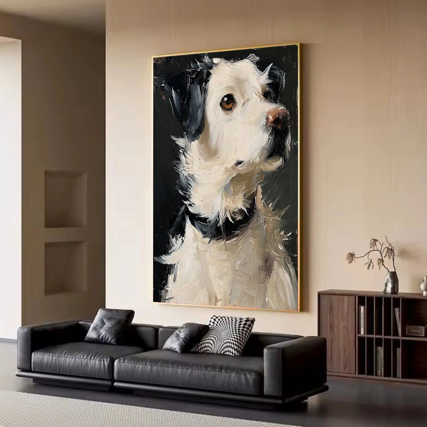 Abstract Animal Art Dog Wall Art #AT081