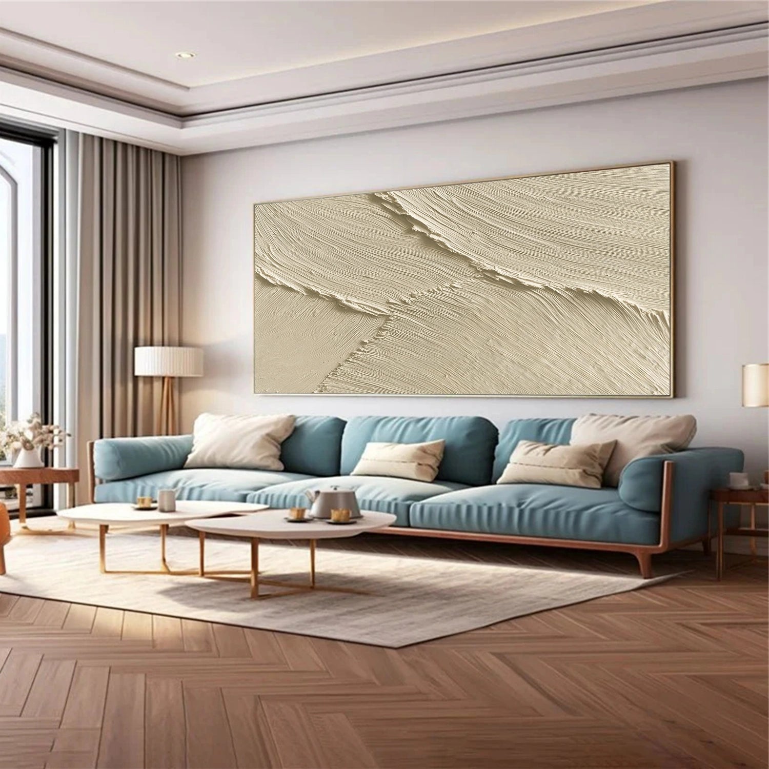 Beige Textured Minimalist Wall Art #WT247