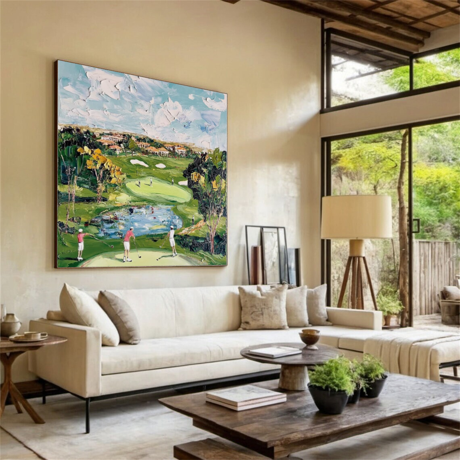 Golf Sport Textured Wall Art #BA014