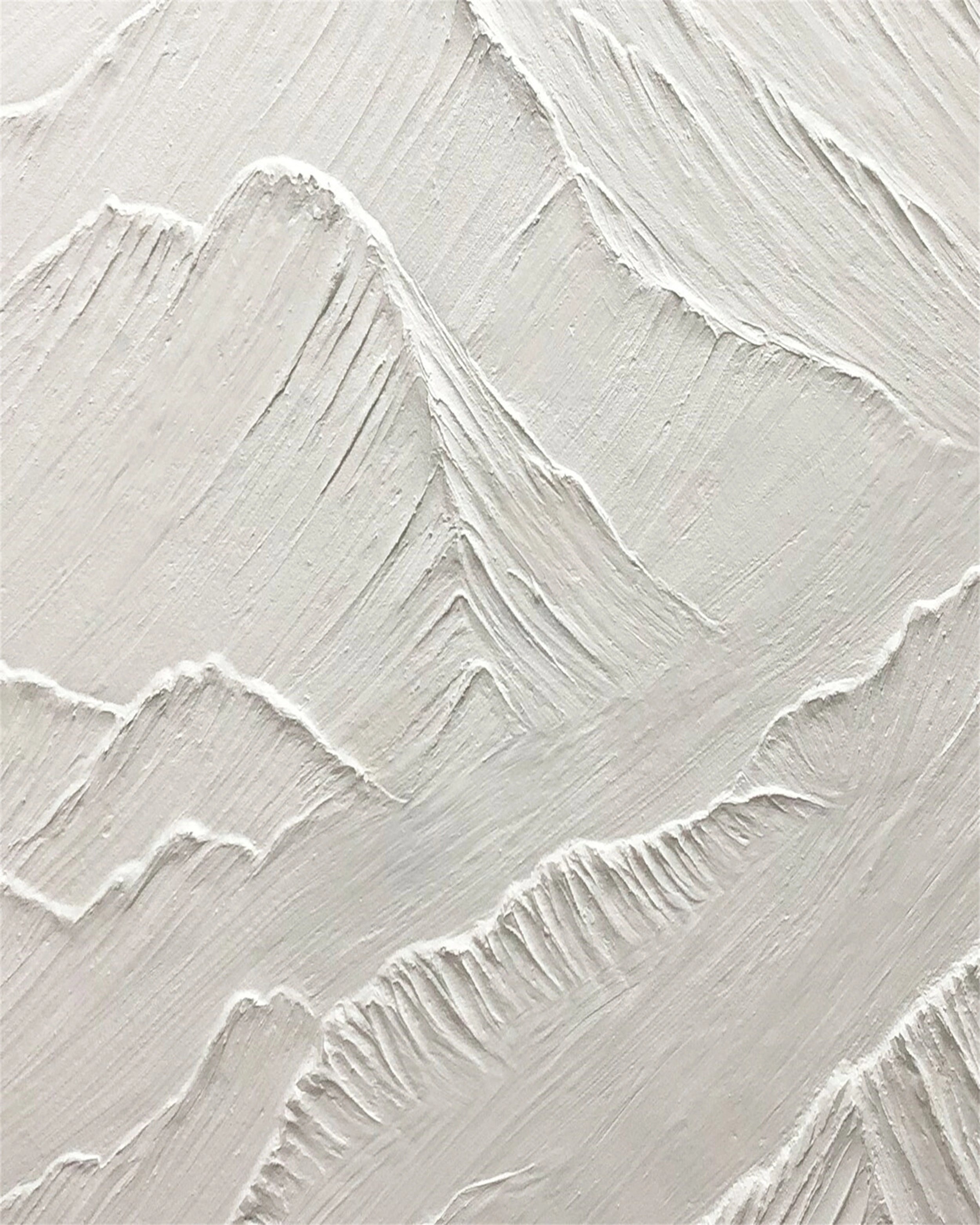 White Textured Minimalist Wall Art #WT077
