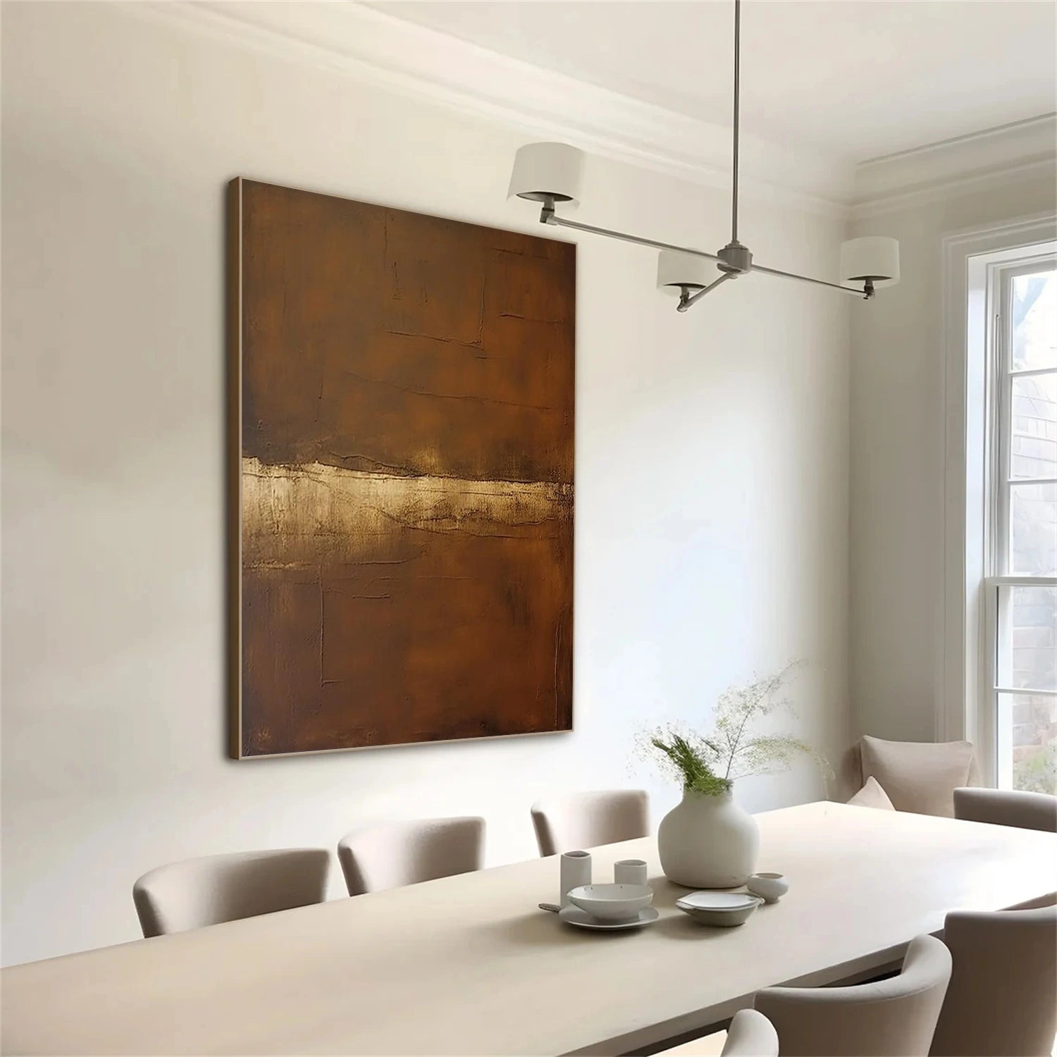 Brown Abstract Wall Art #AW111