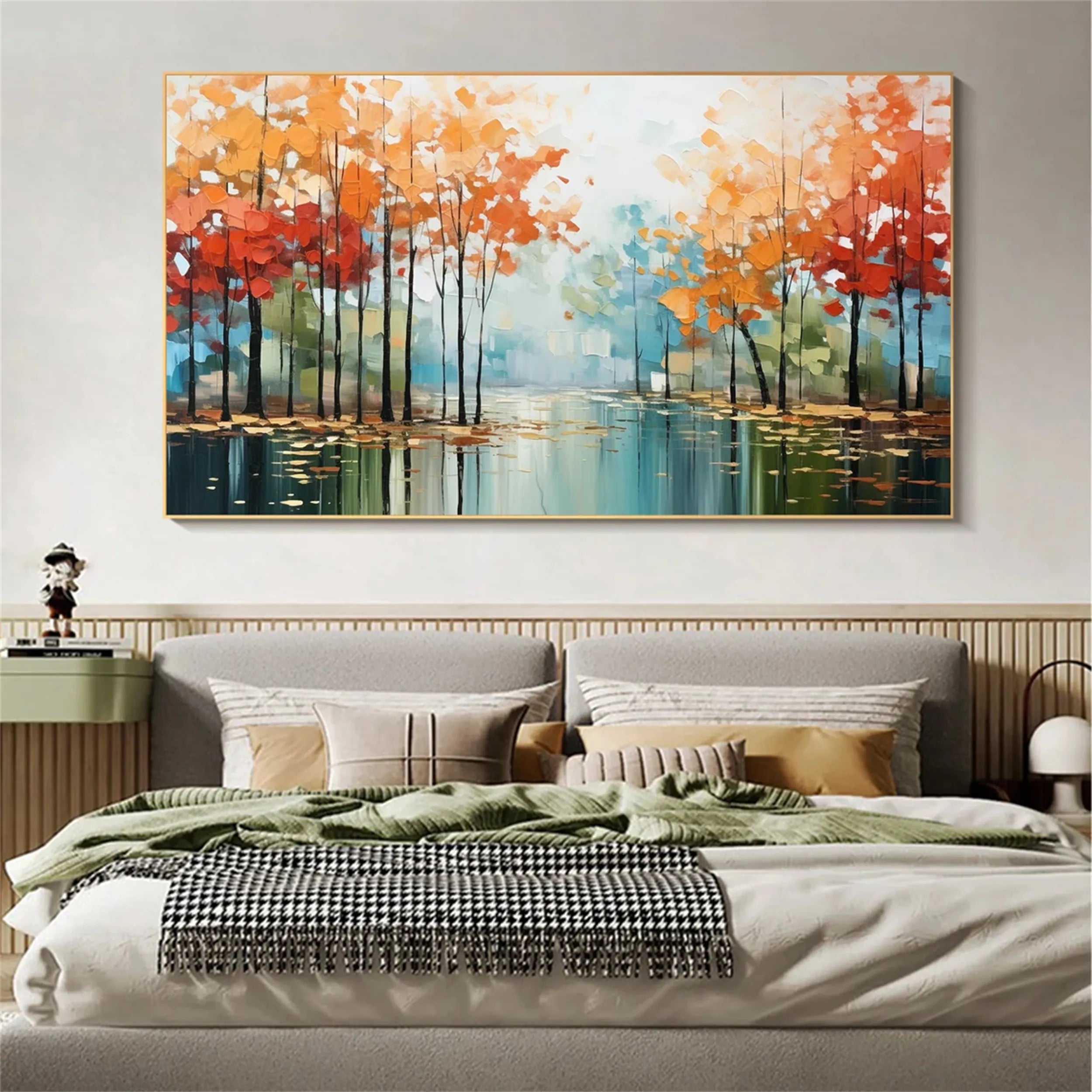 Colorful Tree And Flower Painting #TF023