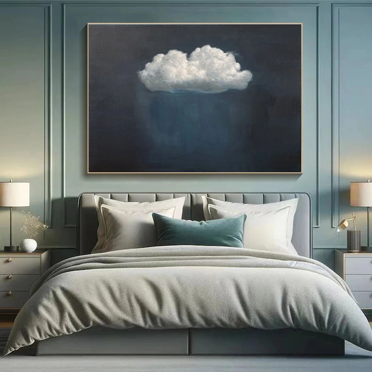 Sky And Ocean Abstract Wall Art #SO341