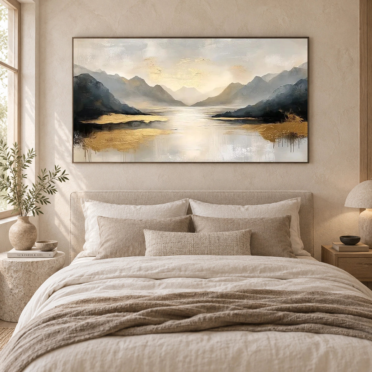 Abstract Mountain Canvas Art #WT275