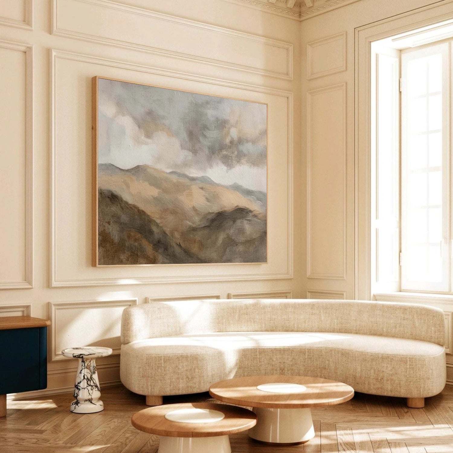 Abstract Mountain Canvas Art #WT259